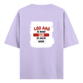 Personalized Oversized Classic T-Shirt - Typographic with Custom Name -DTG Print - Lavender image 10