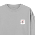 Personalized Oversized Classic T-Shirt - Typographic with Custom Name -DTG Print - Grey Melange image 16