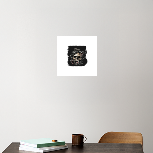 Personalized Acrylic Poster Accessories - Grunge with Custom Name