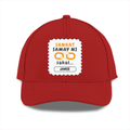 Personalized Sports Cap - Graphic with Custom Name -DTG Print - Red image 2