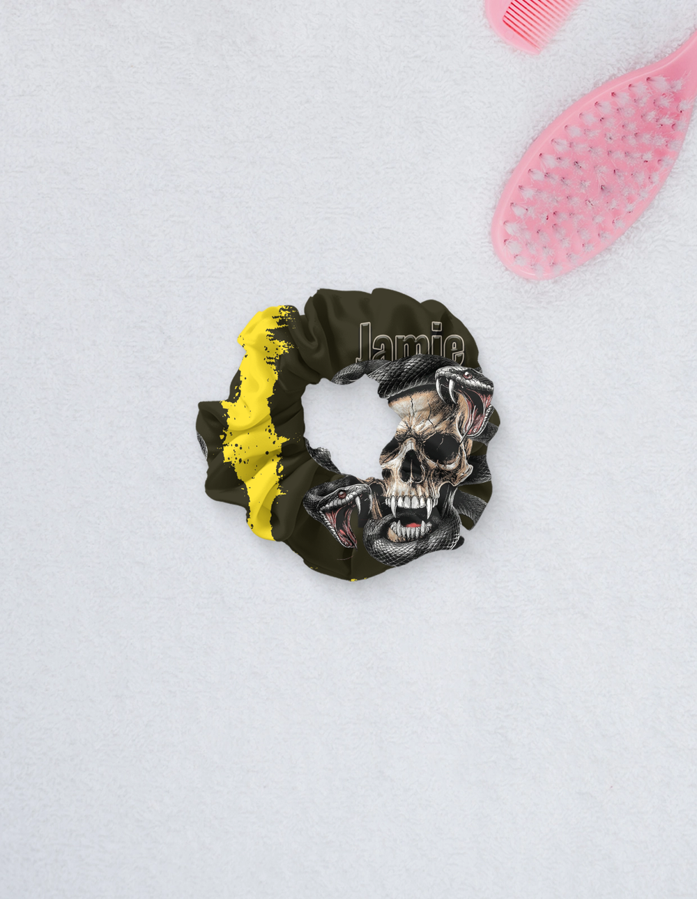 Personalized Accessory - Edgy with Custom Name - Womens Scrunchies Accessory image 1