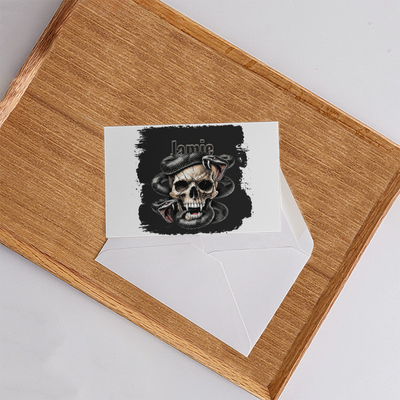 Personalized Accessory - Edgy with Custom Name - Postcards Accessories Accessory - White image 1