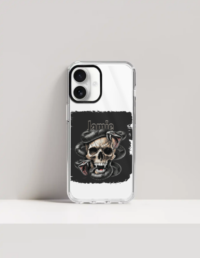 Personalized Phone Case - Edgy with Custom Name - iPhone Glass Case Accessories Phone Case
