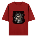 Personalized Oversized Classic T-Shirt - Edgy with Custom Name -DTG Print - intense skulls oversized classic t shirt