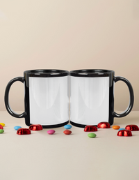 Personalized Black Coffee Mug Accessories - Edgy with Custom Name