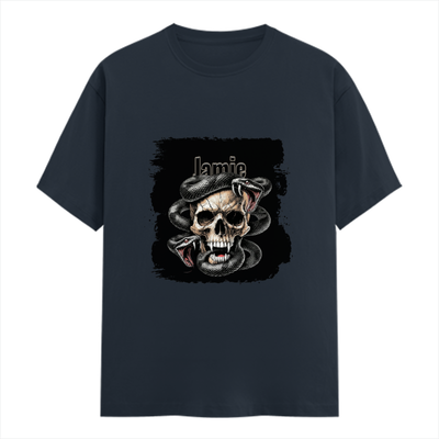 Personalized Female Classic Crew T-Shirt - Edgy with Custom Name -DTG Print