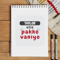 Personalized Sketchbook - Casual with Custom Name - White image 1