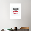 White / A3 Poster