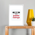 white / A4 Frame Poster