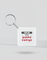 Personalized Keychain - Casual with Custom Name