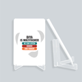 Personalized Acrylic Display Stand - Modern with Custom Name - White image 2