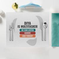 Personalized Placemat - Modern with Custom Name