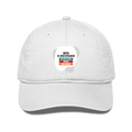 Personalized Classic Baseball Cap - Modern with Custom Name -DTG Print - White image 1