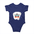 Personalized Rompers - Modern with Custom Name -DTG Print - Royal Blue image 9