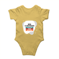 Personalized Rompers - Modern with Custom Name -DTG Print - Yellow image 8