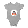 Personalized Rompers - Modern with Custom Name -DTF Print - Grey Melange image 2