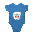 Personalized Rompers - Modern with Custom Name -DTF Print - Orchid Blue image 10
