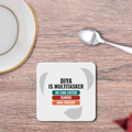 Personalized Coasters - Modern with Custom Name - White image 2