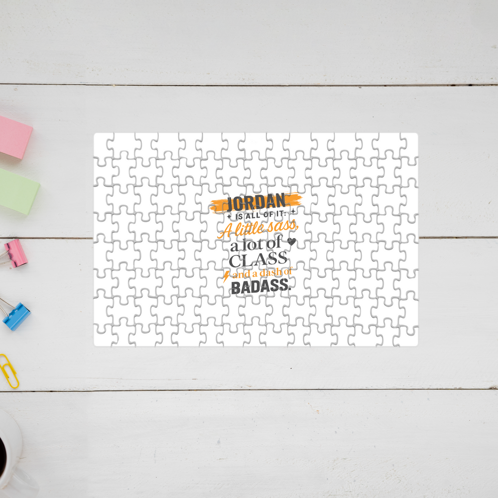 Personalized Jigsaw Puzzle - Graphic with Custom Name image 1
