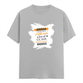 Personalized Male Classic Crew T-Shirt - Graphic with Custom Name -DTG Print - Grey Melange image 2