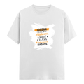 Personalized Male Classic Crew T-Shirt - Graphic with Custom Name -DTG Print - White image 1