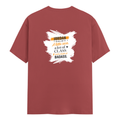 Personalized Male Classic Crew T-Shirt - Graphic with Custom Name -DTG Print - Coral image 10