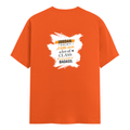Personalized Male Classic Crew T-Shirt - Graphic with Custom Name -DTG Print - Orange image 8