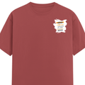 Personalized Male Classic Crew T-Shirt - Graphic with Custom Name -DTG Print - Coral image 15