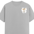 Personalized Male Classic Crew T-Shirt - Graphic with Custom Name -DTG Print - Grey Melange image 12