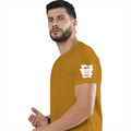 Personalized Male Classic Crew T-Shirt - Graphic with Custom Name -DTG Print - Mustard Yellow image 24