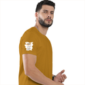 Personalized Male Classic Crew T-Shirt - Graphic with Custom Name -DTG Print - Mustard Yellow image 29