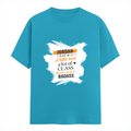 Personalized Female Classic Crew T-Shirt - Graphic with Custom Name -DTG Print - SkyBlue image 2