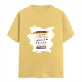 Personalized Female Classic Crew T-Shirt - Graphic with Custom Name -DTG Print - Yellow image 3