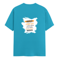Personalized Female Classic Crew T-Shirt - Graphic with Custom Name -DTG Print - SkyBlue image 7