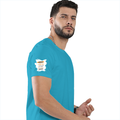 Personalized Female Classic Crew T-Shirt - Graphic with Custom Name -DTG Print - SkyBlue image 27