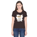 Personalized Female Classic Crew T-Shirt - Graphic with Custom Name -DTF Print - Coffee Brown image 4