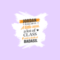 Personalized Female Classic Crew T-Shirt - Graphic with Custom Name -DTF Print - Lavender image 10