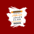 Personalized Female Classic Crew T-Shirt - Graphic with Custom Name -DTF Print - Red image 8