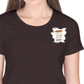 Personalized Female Classic Crew T-Shirt - Graphic with Custom Name -DTF Print - Coffee Brown image 14
