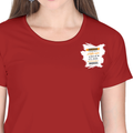 Personalized Female Classic Crew T-Shirt - Graphic with Custom Name -DTF Print - Red image 13