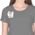 Personalized Female Classic Crew T-Shirt - Graphic with Custom Name -DTF Print - Charcoal Melange image 16