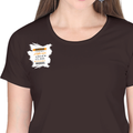 Personalized Female Classic Crew T-Shirt - Graphic with Custom Name -DTF Print - Coffee Brown image 19