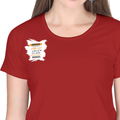 Personalized Female Classic Crew T-Shirt - Graphic with Custom Name -DTF Print - Red image 18