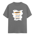 Personalized Male Classic Crew T-Shirt - Graphic with Custom Name -DTF Print - Charcoal Melange image 3