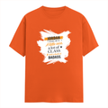 Personalized Male Classic Crew T-Shirt - Graphic with Custom Name -DTF Print - Orange image 5