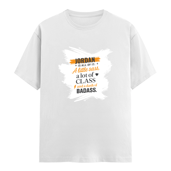 Personalized Male Classic Crew T-Shirt - Graphic with Custom Name -DTF Print