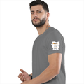 Personalized Male Classic Crew T-Shirt - Graphic with Custom Name -DTF Print - Charcoal Melange image 23