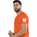 Personalized Male Classic Crew T-Shirt - Graphic with Custom Name -DTF Print - Orange image 25