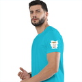 Personalized Male Classic Crew T-Shirt - Graphic with Custom Name -DTF Print - SkyBlue image 24