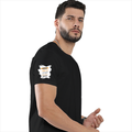 Personalized Male Classic Crew T-Shirt - Graphic with Custom Name -DTF Print - Black image 27